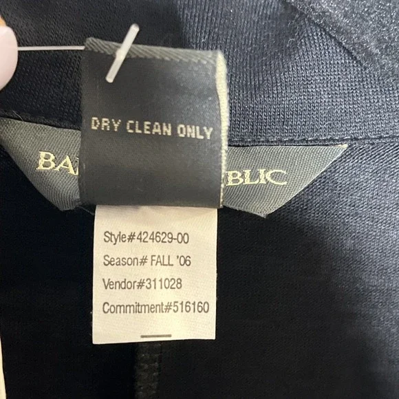 NEW Banana Republic Semi Sheer Wool Blend Tie Waist Long Sleeve Shirt Dress M - Picture 9 of 10